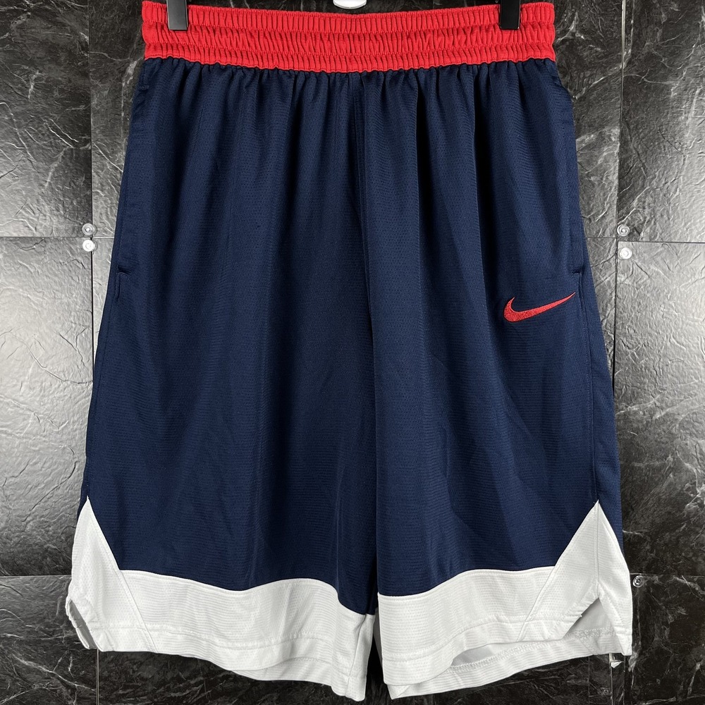 Nike Men's Navy Dri-Fit Running Shorts Large